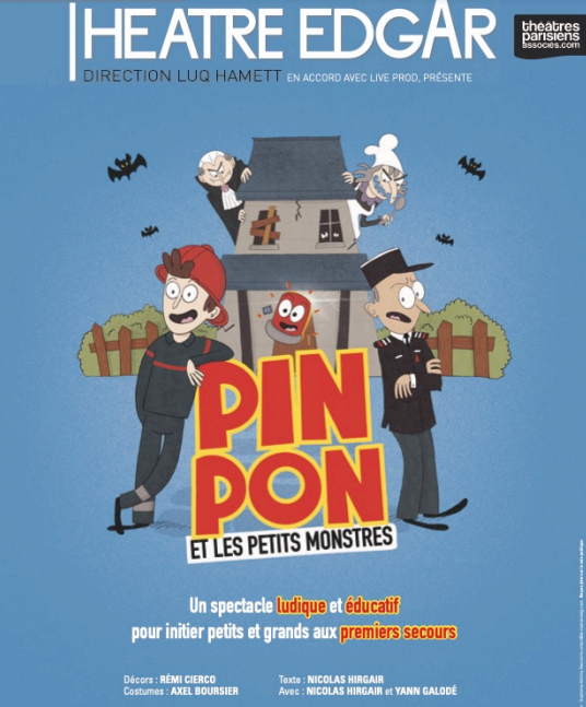 Pin Pon et les petits monstres : un bon spectacle pour enfants au Théatre Edgar