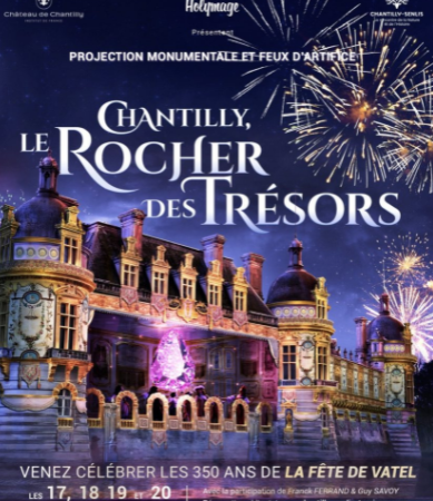 Le rocher des trésors à Chantilly, un magnifique spectacle du 17 au 20 septembre, à ne pas manquer !