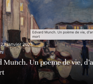 Edvard Munch,au Musée d’Orsay