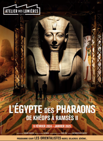 L’Egypte des Pharaons et  les orientalistes à l’atelier des lumières : superbe !